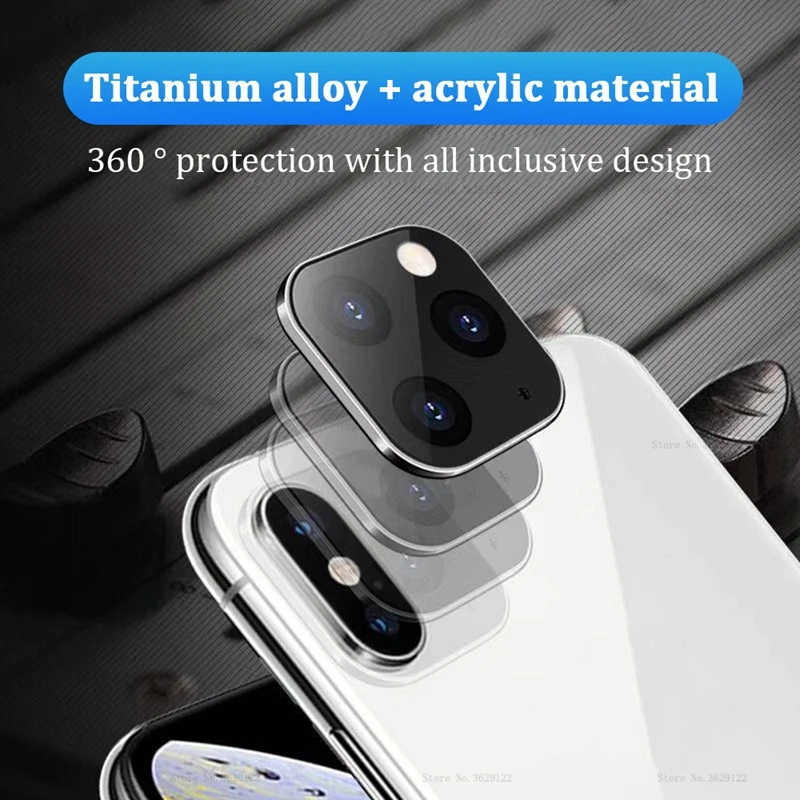 Tempered Glass For iPhone X XS Max XSMax Seconds Change For iPhone 11 Pro Max 11Pro Camera Lens Cover Matel Case Camera Cover