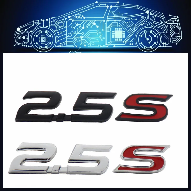 3D 2.5 S 2.5 S 스포츠, 캠리 크라운 레이즈 코롤라 펜더 트렁크 명판 데칼 엠블럼 배지 스티커