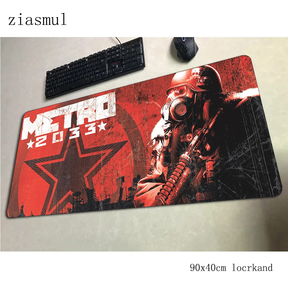 Metro 2033 коврик для мыши милый компьютерный геймер Коврик для мыши 900x400x3 мм Большой высококлассный Коврик Для Мыши Эргономичный гаджет офисный стол коврики
