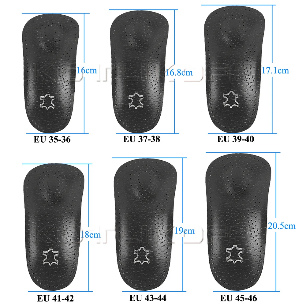 Orhopedic Shoe Sole Insoles For Men/Women Relief Pain Cushion Fla Fee Arch Suppor Breahable Leaher Half Pads_voghion.com