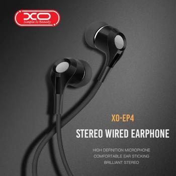 

XO EP4 3.5mm Stereo In Ear Earphone Earbud Universal Headset for HTC iPad iPhone For Samsung Xiaomi Huawei PC Smartphone Mp3