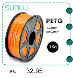 SUNLU ABS 3d принтер нить 3,00 мм 1 кг 2.2lbs с катушкой пластмассы ABS сварочный стержень Сублимация с деликатной упаковкой