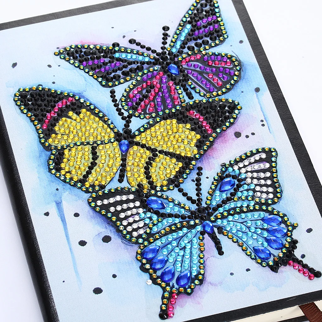 50 страниц Алмазная картина А5 блокнот DIY бабочка алмаз особенной формы вышивка крестиком А5 Блокнот Дневник Книга