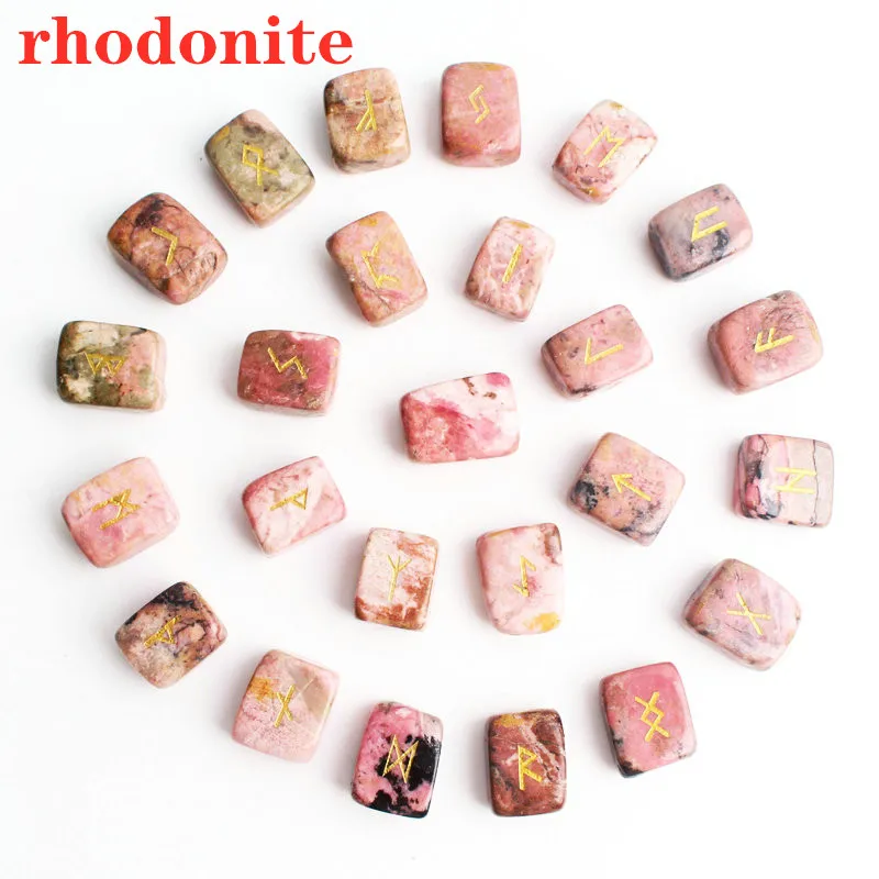 25 шт. натуральные руны Divination камни нерегулярные кварцевые энергия чакры