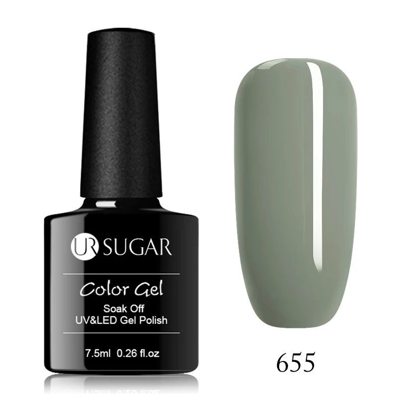 Ur Sugar черно-белый Гель-лак для ногтей замачиваемый УФ-покрытие+ Базовое покрытие Опаловый Желейный Гель-лак стойкий 7,5 мл Лак для ногтей - Цвет: 55