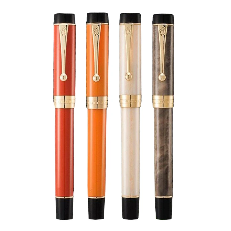 Jinhao 100 Centennial каучуковая авторучка EF/F 18KGP M/изогнутое перо 0 6/1 2 мм с конвертером
