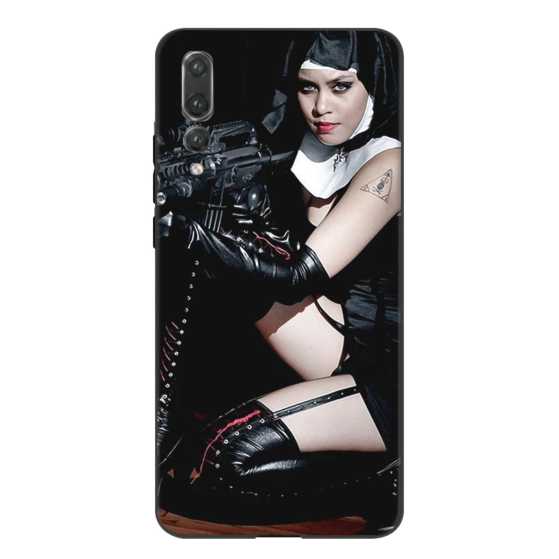 Мобильный Силиконовый чехол для телефона для Honor Note 10 View 20 6A 7A 7C 7X8 8X 8C 9X9 Lite Pro Cover Funny Sister Nun сексуальная сумка для девочек - Цвет: B3