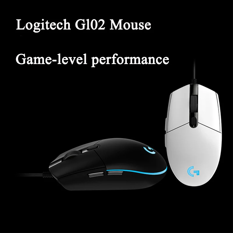 Оригинальная игровая проводная мышь logitech G102, оптическая проводная мышь USB