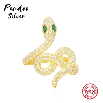 

Fashion Charm Sterling Silver Copy 1:1 Replica,Yellow Silver Serpentine Statement Ring Women Monaco Jewelry Gift With Logo