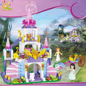 

TOYS 500pcs City Castle Friends House Princess Girls Carriage Building Blocks Kit Figures Bricks for Children
