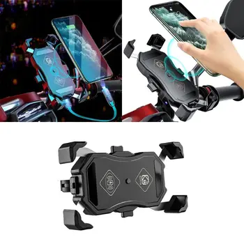 

Waterproof 12V Motorcycle QC3.0 USB 15W Qi Wireless Charger Mount Holder Stand for iphone Cellphone Tablet GPS