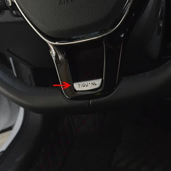 

For Tiguan L 2017 2018 2019 Car Steering Wheel Decorative Strips Cover Trim Stickers carstyling