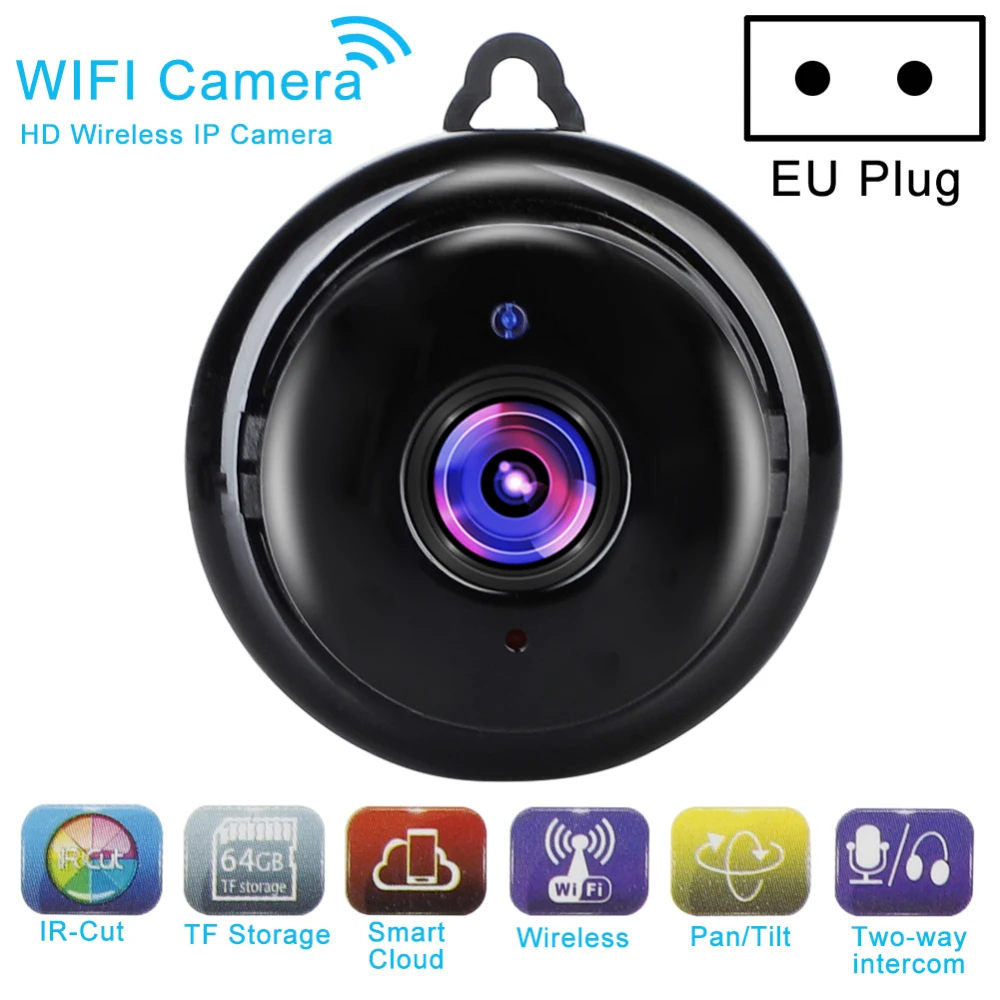 1080P радионяня Беспроводная IP камера Wifi CCTV камера Wifi мини Сетевая видео камера с функцией автоматического слежения ИК ночного видения