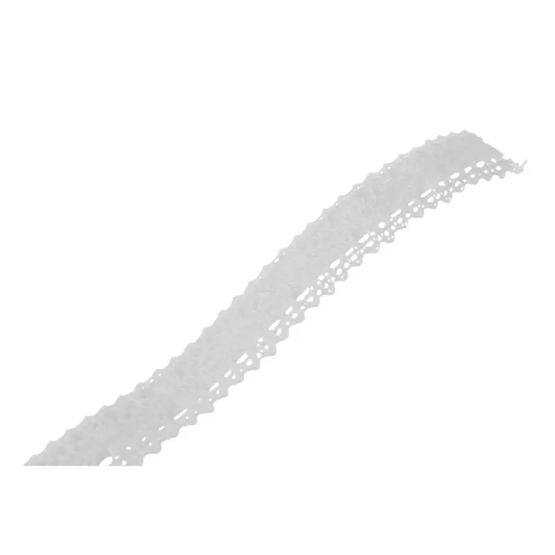 Promotion! 5pcs Roll Lace Ribbon Decorative Adhesive Sticker Galon Masking Tape washi DIY 18mm White