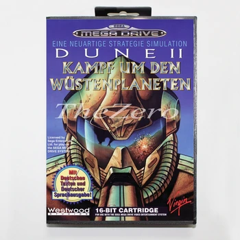 

dune 2 with Box for 16 bit MD Video Game Card for Sega Mega Drive/Genesis