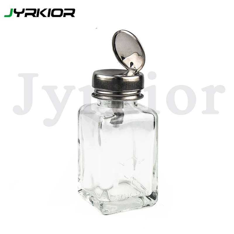 180ml Empty Glass Gottle with Pump Dispenser For Alcohol Gel Remover Automatic Water Bottle | Инструменты