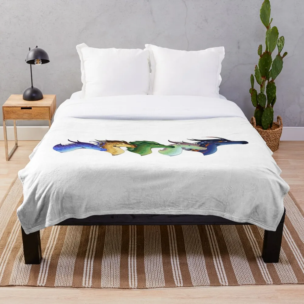 

Wings of Fire Lost Continent Throw Blanket Soft Sherpa Blanket Bed Sheet Single Knee Blanket Office Nap Blanket