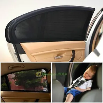 

2Pcs Car Sunshade UV Protection Car Window Curtain Car Window Sunshade Side Window Mesh Sun Visor Summer Protection Window Film