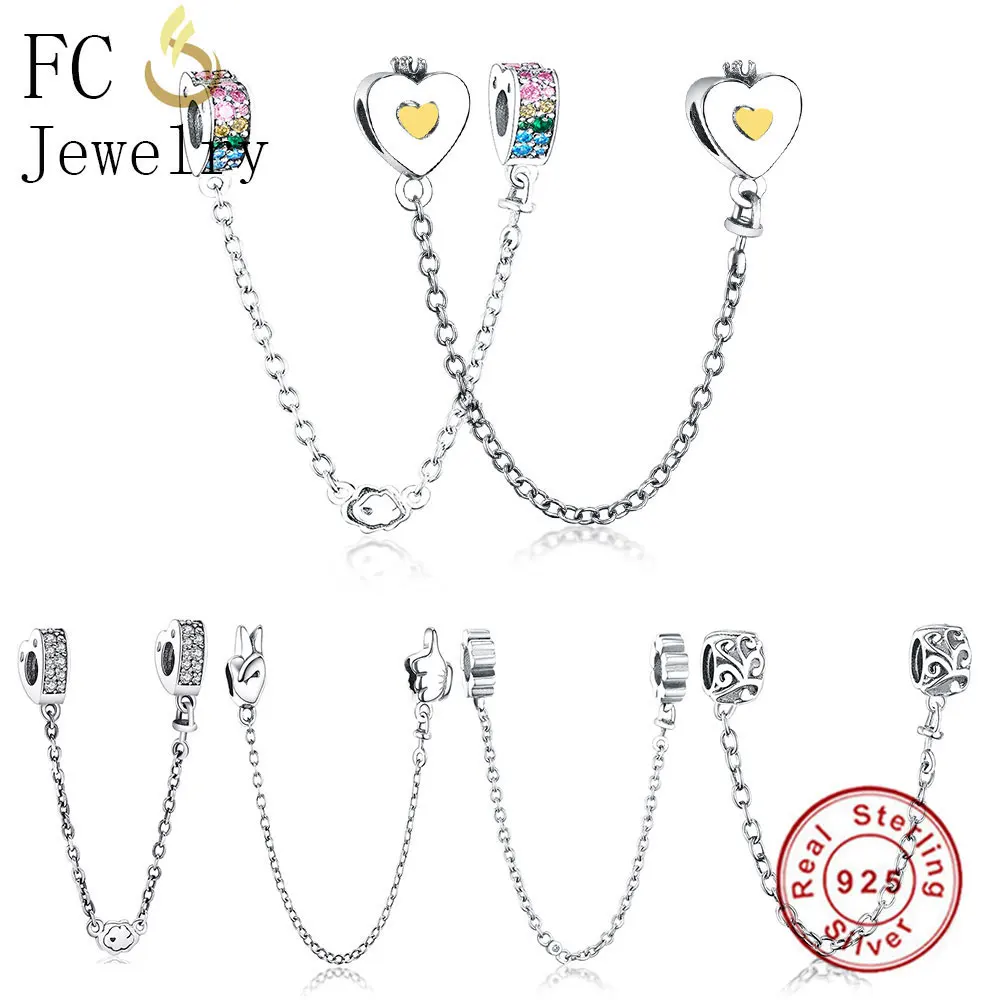 FC ювелирные изделия подходят оригинальные Pandora Подвески Браслеты 925 пробы