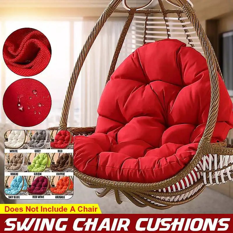 Swing Hanging Egg Rattan Chair Cushion Sofa Swing Chair Padded Pad Hammock Cover 