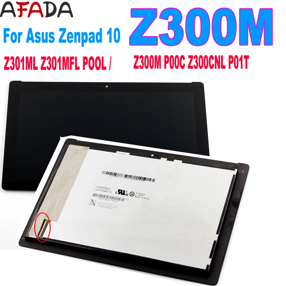ЖК-дисплей для Asus ZenPad 10 Z300M P00C Z300CNL P01T Z301ML Z301MFL P00L сенсорный экран в сборе сменные