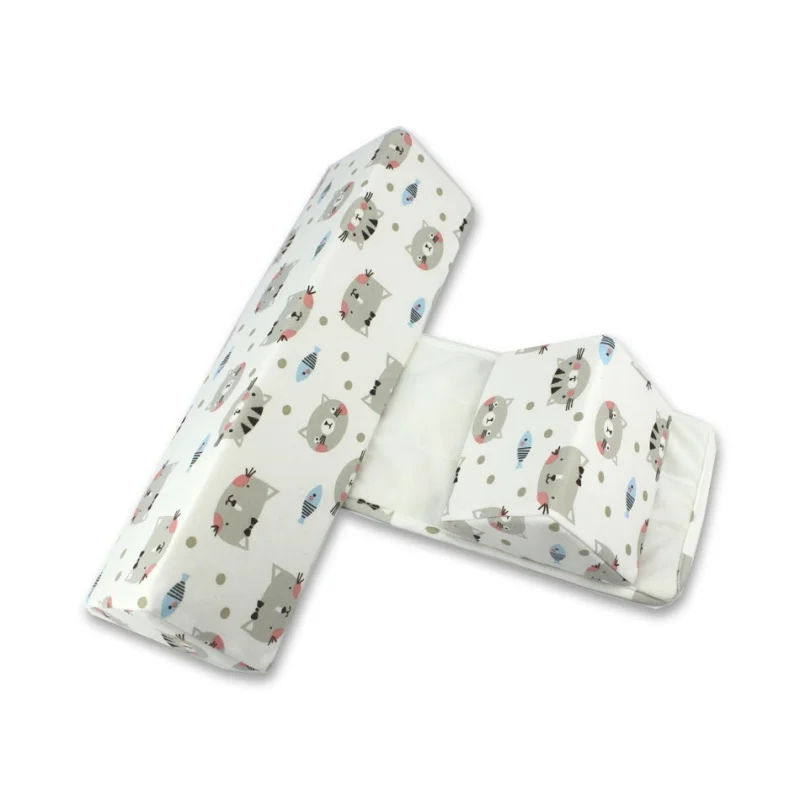 As Shown 3 Newborn Baby Head And Body Support Stereotyped Pillow For Side Sleeper Prevention Spilled Milk Flat Cotton Comfortable Pillow - Цвет: As Shown 3