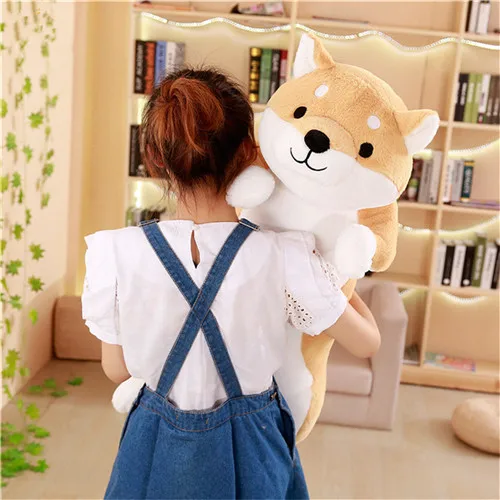 Fancytrader 39'' Kawaii Animal Giant Shiba Inu Plush Toys Big Soft Husky Dog Hugging Pillow Doll for Kids Gift 100cm 2 Models (5)