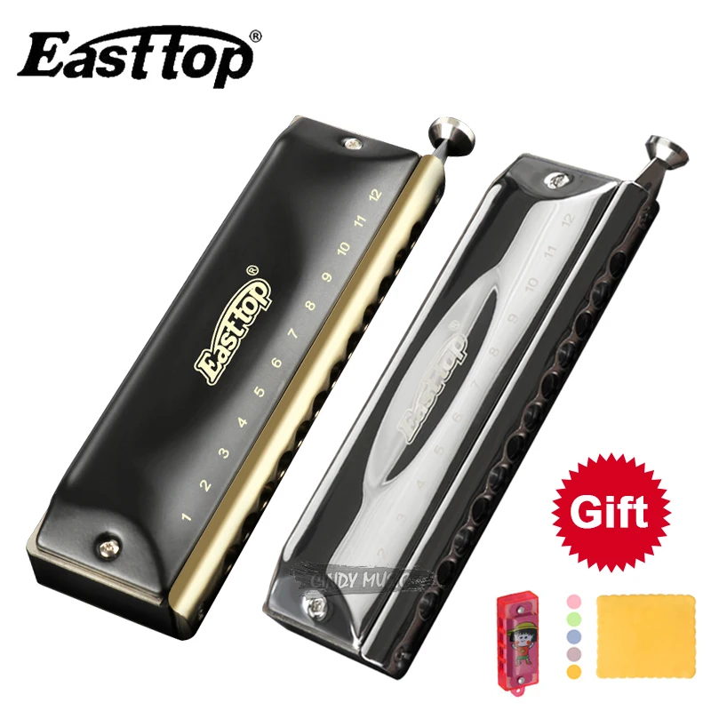 Easttop Хроматическая гармоника 12 отверстий 48 тон рот органная Губная гармошка Музыкальные инструменты Ключ C Музыкальные инструменты Восточный Топ T1248