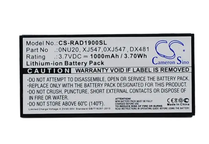 Cameron sino 1000 мАч аккумулятор для ноутбука DELL E2K-UCP-61(B) NP007 SAS 6/IR Perc 5i 6i PowerEdge 1900 1950 2900 0FR463 0NU209 0U8735
