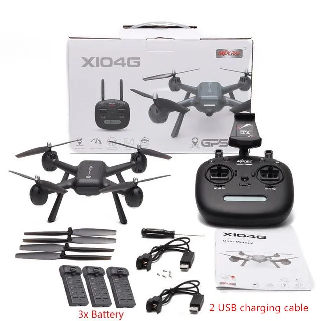 X104 gps смарт-Дроны с камерой HD 5G wifi FPV Дрон один клик возврат RC зарядное устройство для квадрокоптера селфи Дрон игрушки