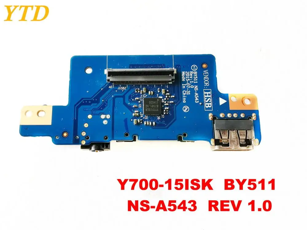 Original for Lenovo 700-15ISK USB board Audio Y700-15ISK BY511 NS-A543 REV 1.0 tested good free shipping