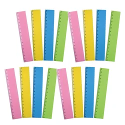 Règle de mesure pratique 0 15cm, 20 pièces, outil de mesure pratique pour les étudiants, règle de dessin, fournitures scolaires et de bureau (couleur aléatoire) 