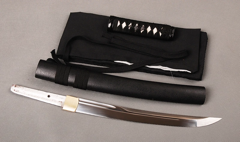 Брэндон мечи острый японский самурайский меч Танто ручной работы высокий нож из углеродистой стали Полный Тан Двойной Привет Unokubitsukuri меч