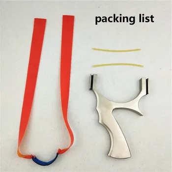 

2020 new High Quality Stainless Steel Slingshot personality Flat Rubber Bands For Outdoors Hunting Shooting Accept customization