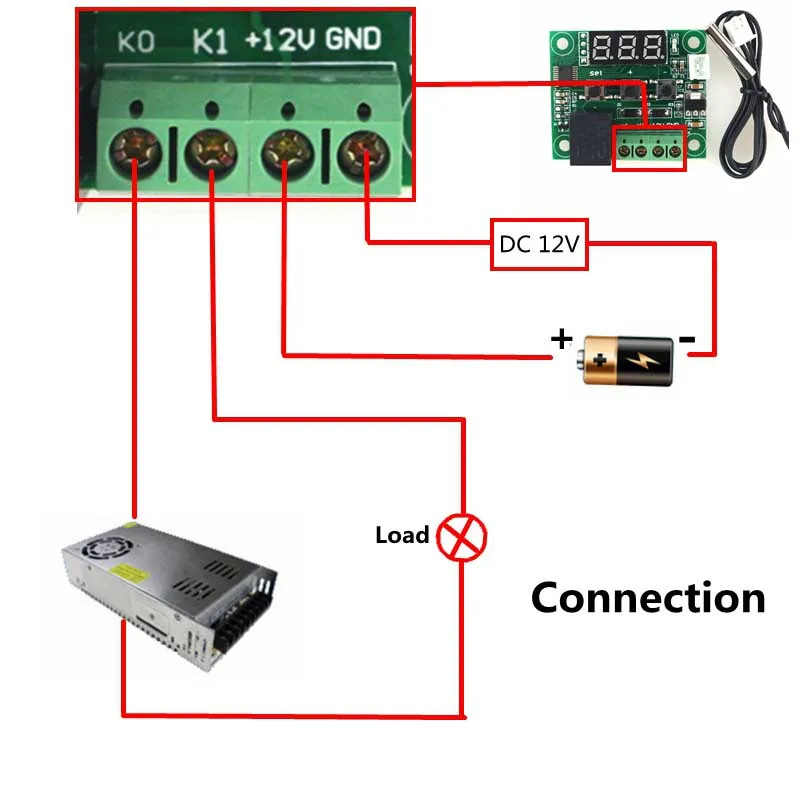 45~ 110C цифровой термостат AC 220V 12V 24V 10A цифровой регулятор температуры переключатель микрокомпьютера темп. Контроллер переключателя