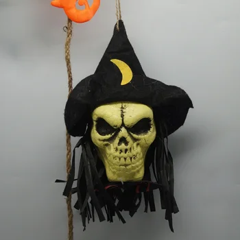 

Foam Skull Haunted House Halloween Decoration Horror Garland Sets Hanging Banner Halloween Party Favors
