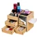 

DIY Korean version of the creative desktop wooden cosmetic storage box with mirror storage rack with drawer rack skin care produ
