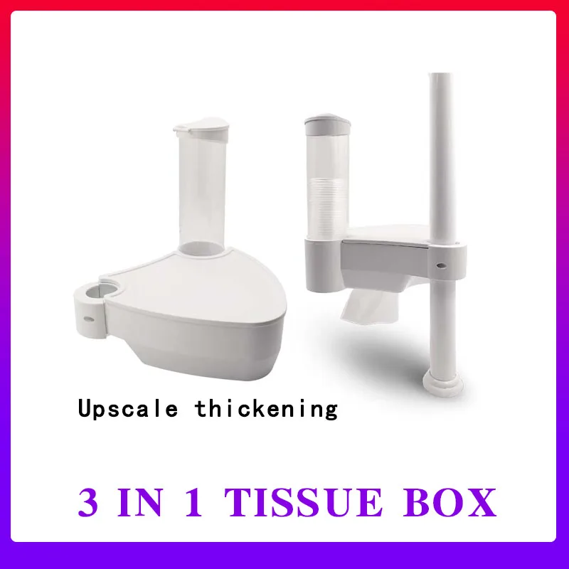 

Dental tissue box cup Storage holder tray Dentistry Holder With Paper Accessories Dental Chair Scaler Tray Placed Additional