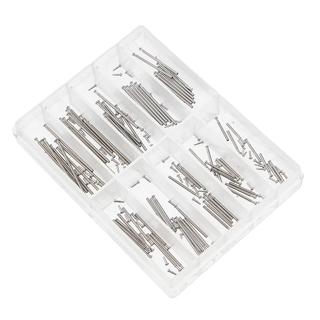 1 Set Watch Band Tube Clasp Pin Metal Friction Pressure Pins 8mm-26mm