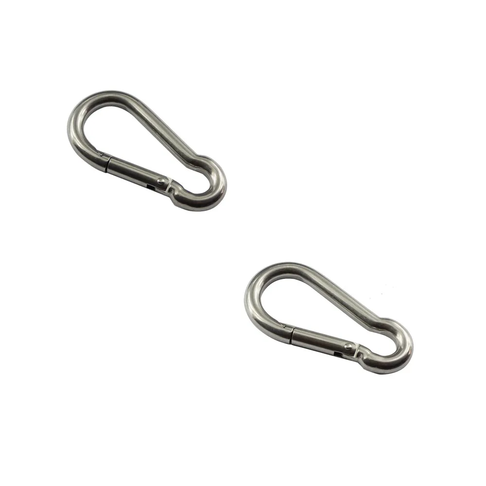 20pcs9*90mm Carbine Hook Stainless Steel Wholesale Snap Hooks Carabiner Spring Hook Spring Clip