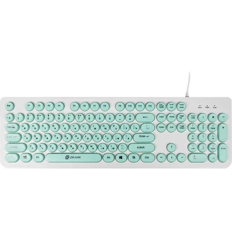 Клавиатура OKLICK 400MR, белый