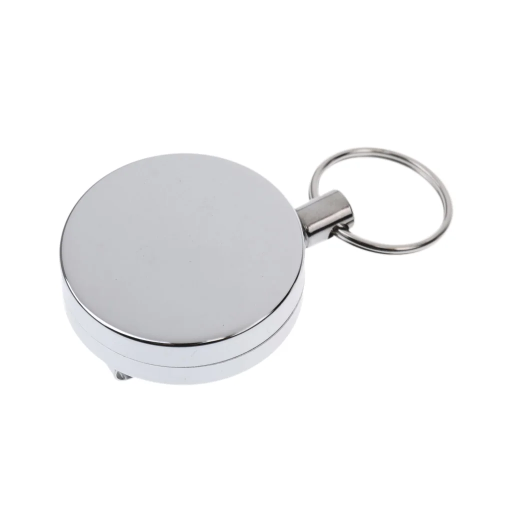 2xRetractable брелок для ключей ID держатель для карт Рыбалка шнурки катушка безопасности держатель