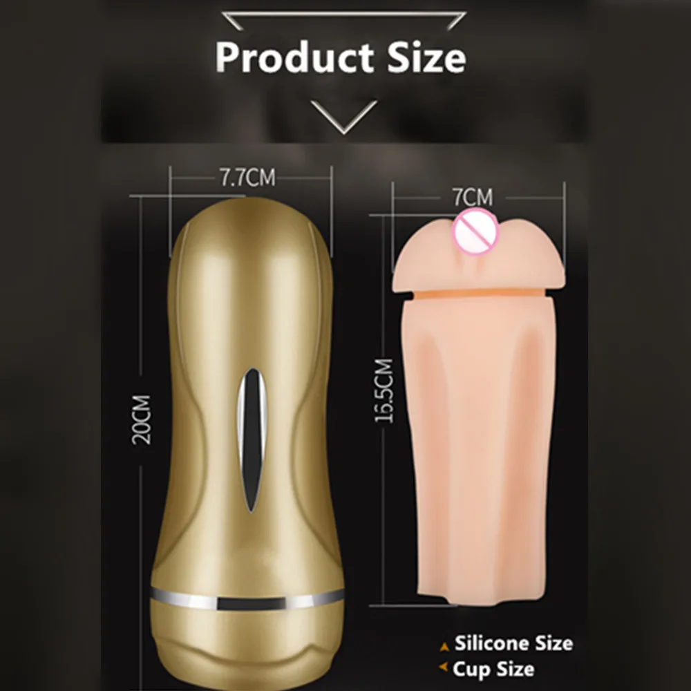 Realistic Vagina Male Masturbator Reusable Silicone Men Sex Toys Masturbator for Man Intimate Sex Products (Lubricant Free Gift)