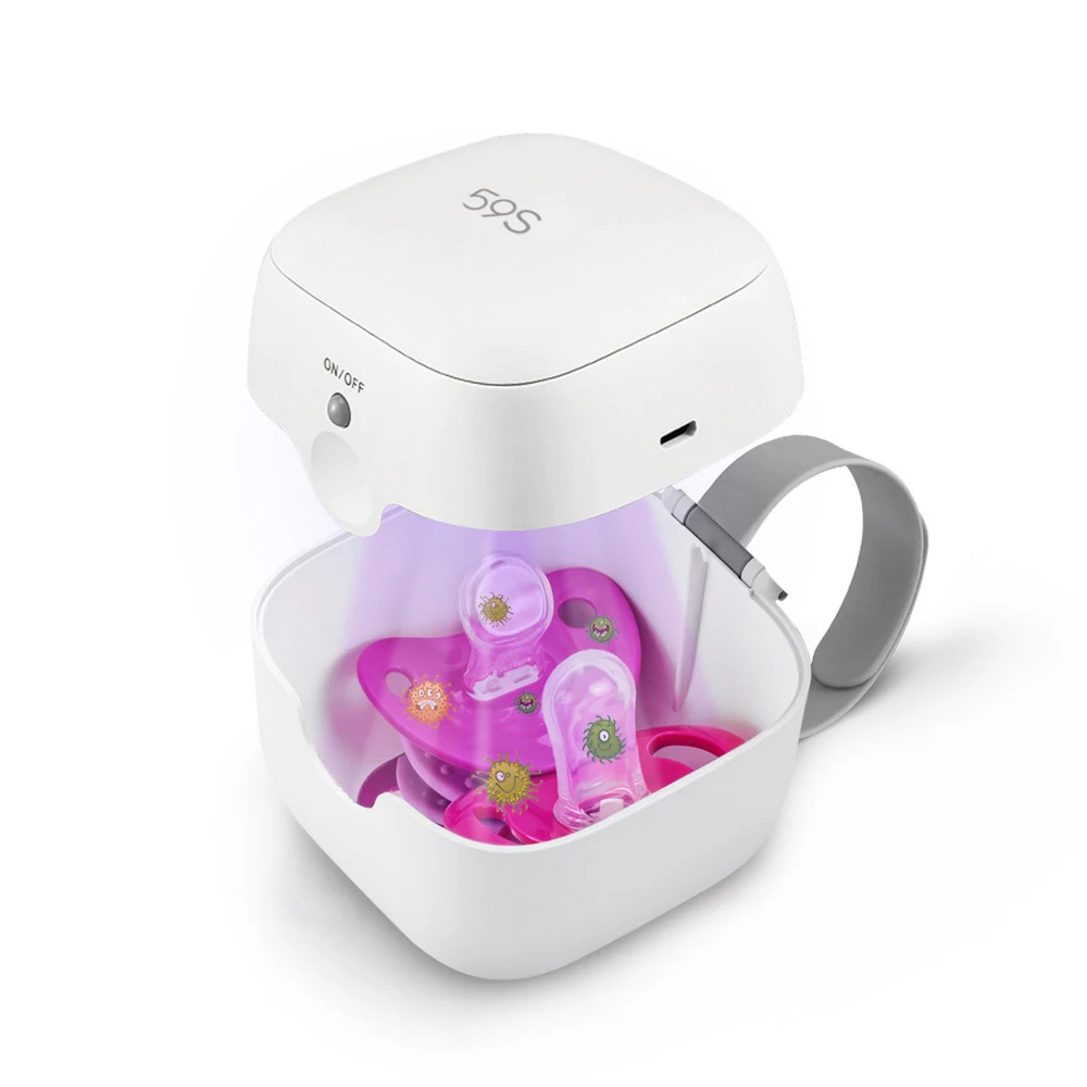 

UV Sterilizer Electric Toothbrush Heads Sterilizing Tools Disinfection Kill Germs Mini Sterilizing Box for Pacifier Earrings