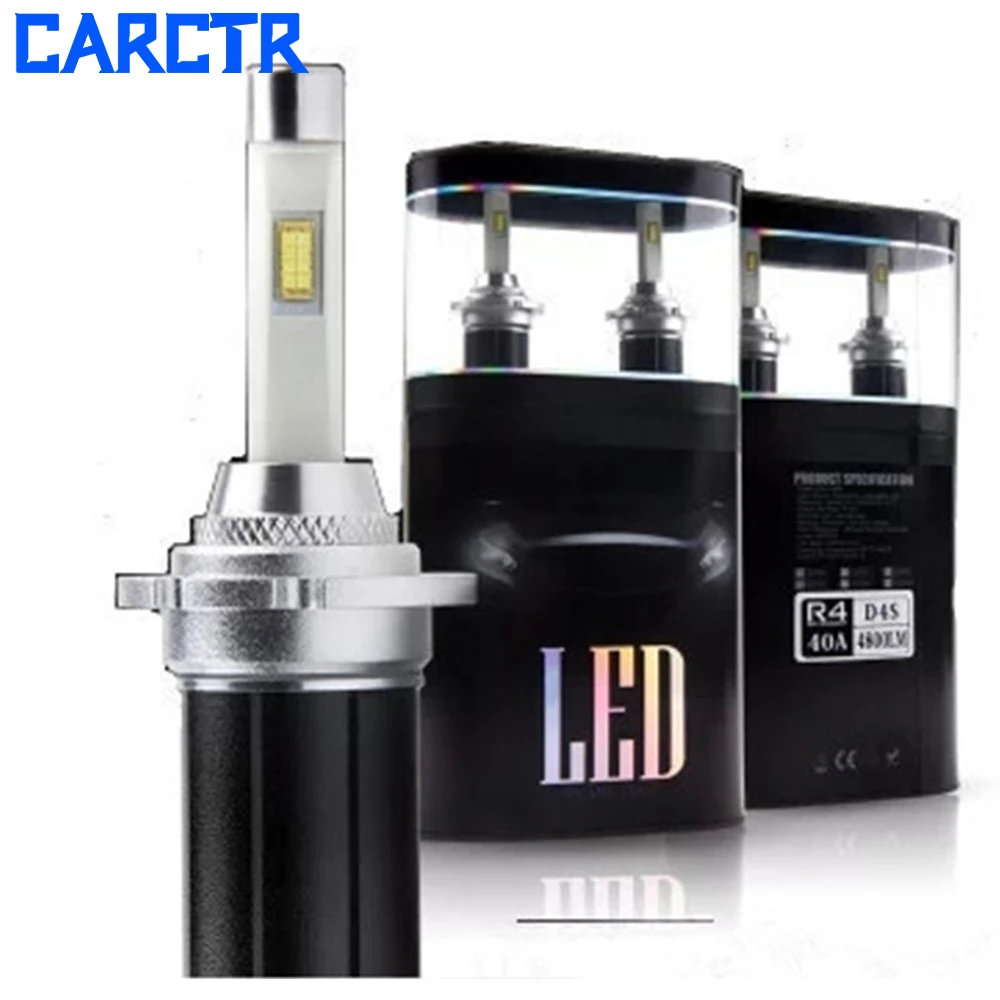 CARCTR Car Headlights H4 Led H7 Bulbs H1 H3 H4 880 881 9005 1 Year Warranty 60W 6000K  6000K 60W Hi/Lo Beam Led Headlights 2PCS