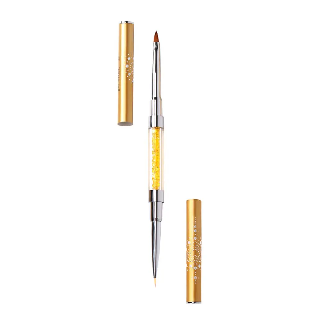 

1 Pcs Double-Ended Nail Liner Brush Ultra-Thin Line Drawing Pen Rhinestone Nail Art Manicure Tools Nail Tools Painted Pen