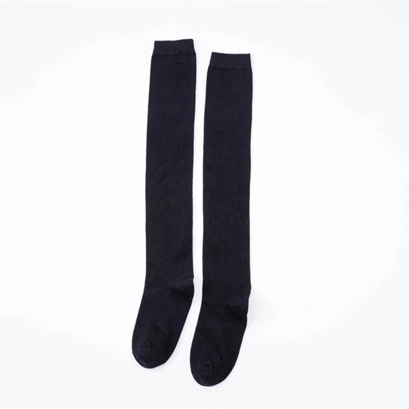 SK1687BK Women Girl Winter Soft Cable Knit Over knee Long Boot Thigh-High Warm Stockings - Цвет: SK1687BK