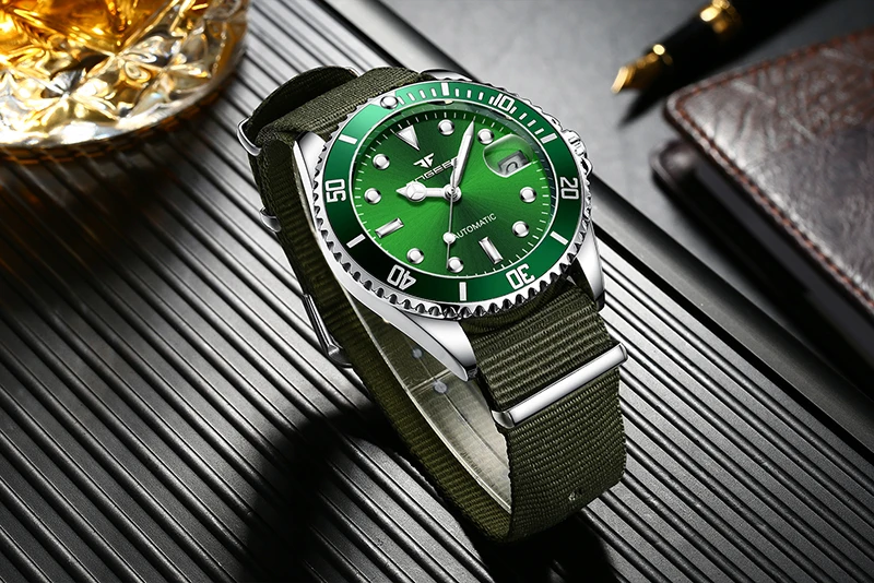 Luxury Brand FNGEEN Mechanical Watch Men Automatic Watch Male Clock Auto Date Men's Watch Luminous Watches Montre Homme 2020