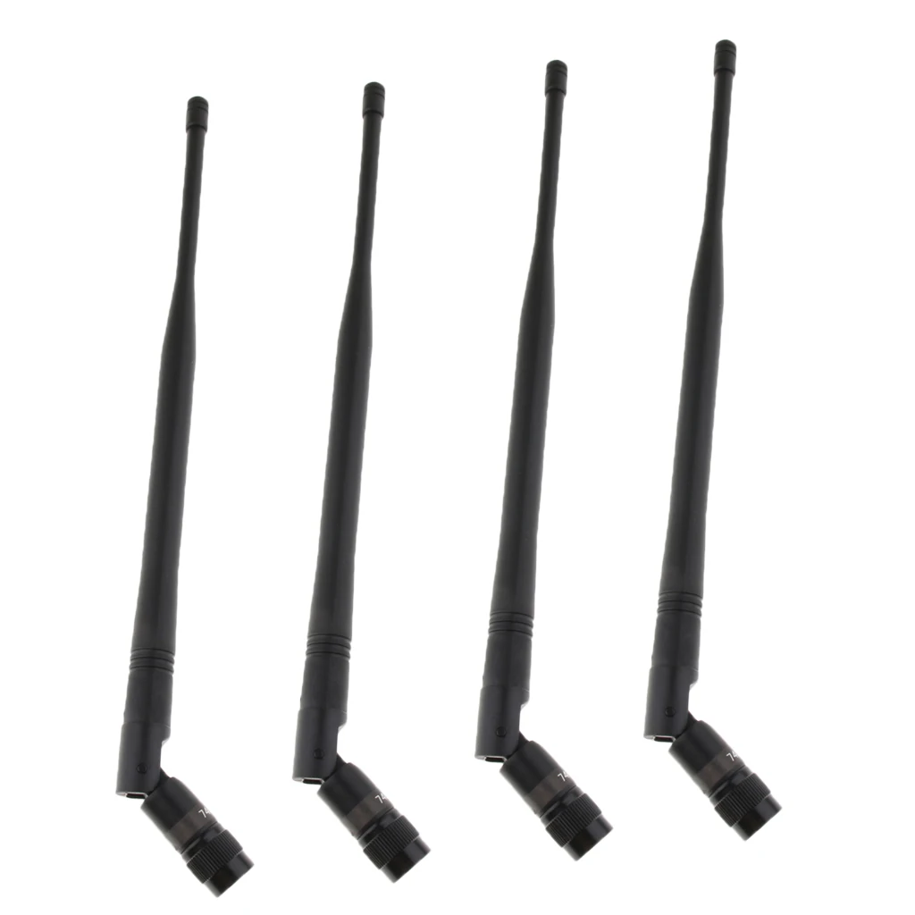 MagiDeal 4x Handheld Wireless Microphone Mic Gain Antenna Stable Signal TNC