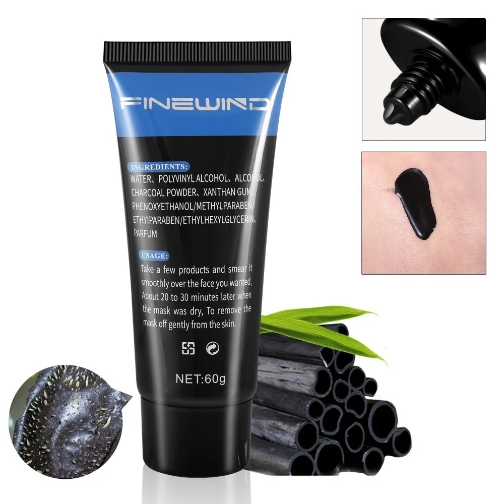 MABOX Deep Cleansing purifying peel off Black mud Facial mask Remove blackhead facial nose Acne remover Face care| |